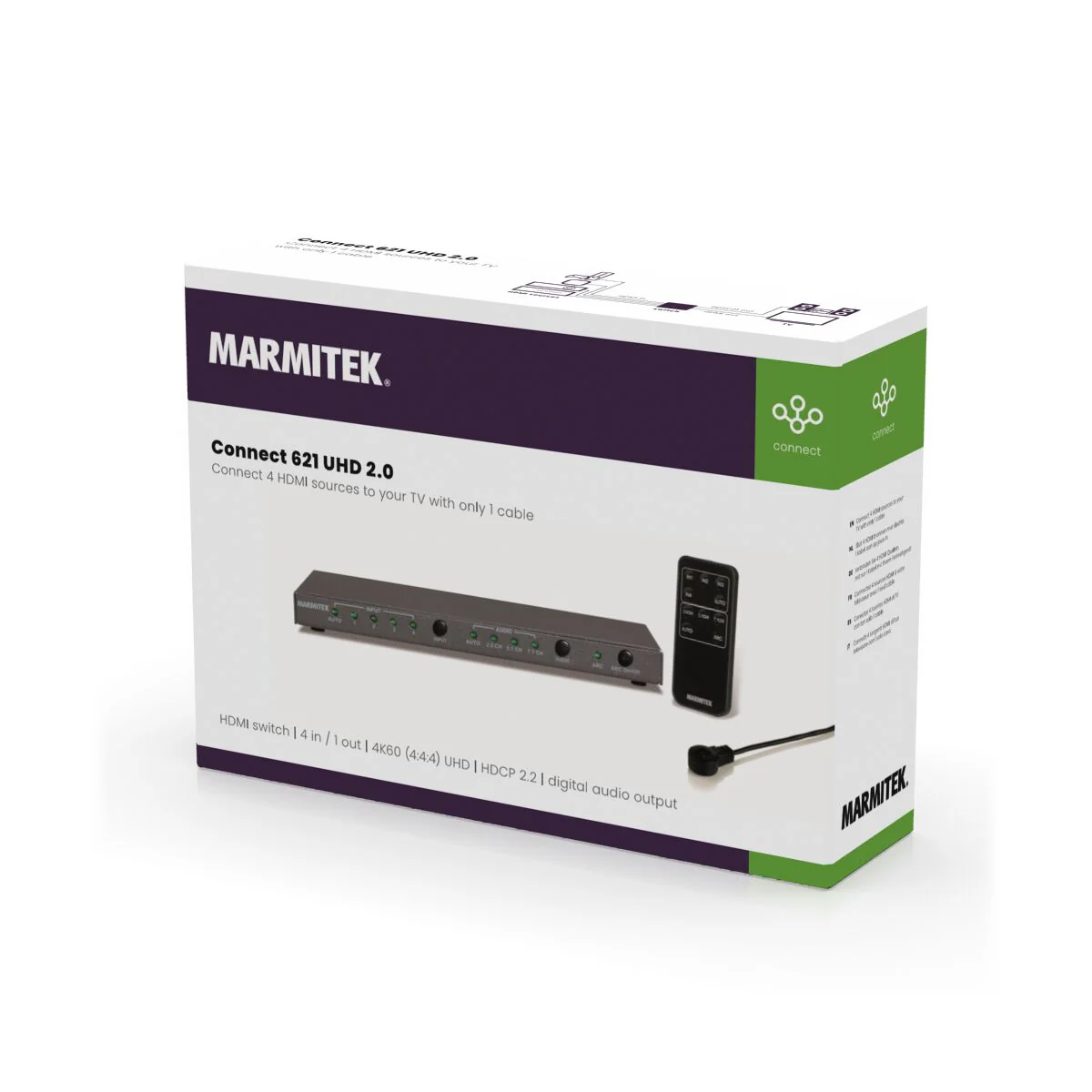 MARMITEK CONNECT621 - Connect 621 UHD 2.0 Switch HDMI