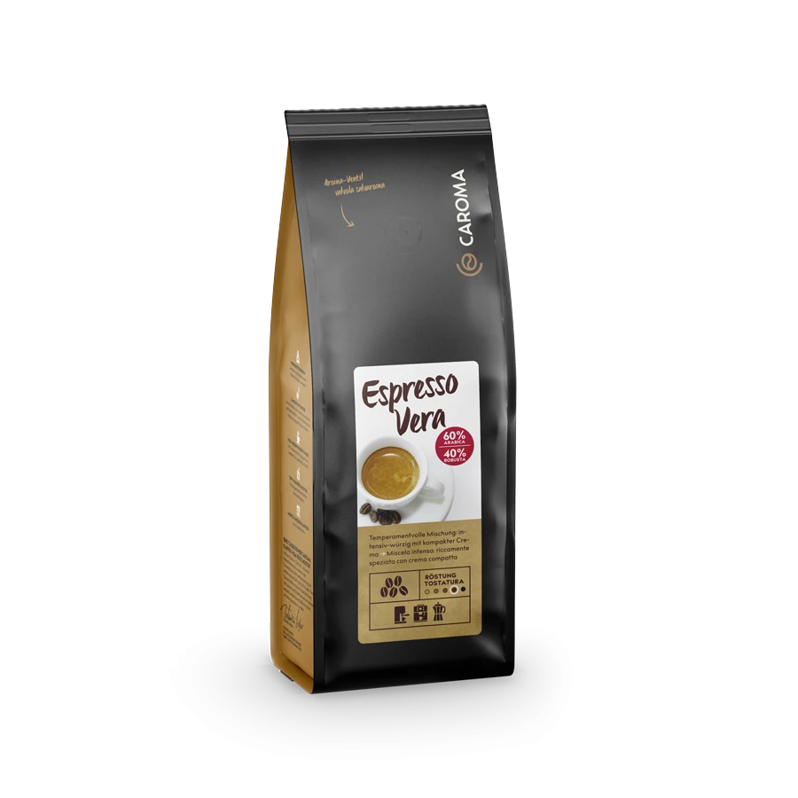 CAROMA EP-D-K-VE-1000-BO - Kaffeebohnen Vera Arabica-Robusta Mischung