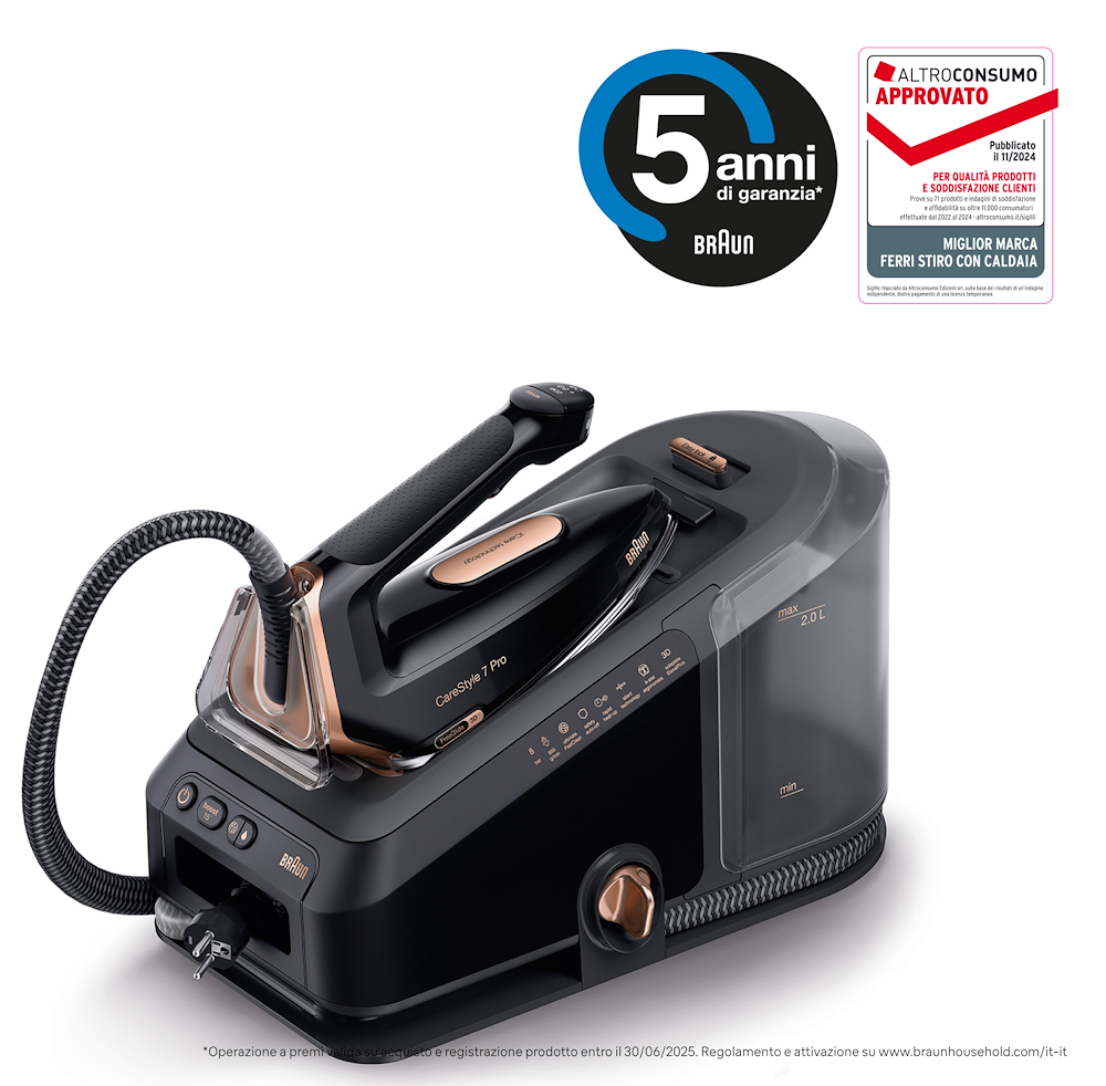BRAUN IS7286BK - Braun CareStyle 7 Pro Dampfbügelstation IS7286BK