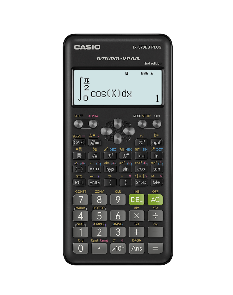 CASIO FX570ESPLUS2 - FX570ESPLUS2 0529756 CALC.SCUOLA 10CIF. DISPLAY NATURALE 417 FUNZIONI CASIO FX570ESPLUS2 - FX570ESPLUS2 0529756 CALC.SCUOLA 10CIF. DISPLAY NATURALE 417 FUNZIONI