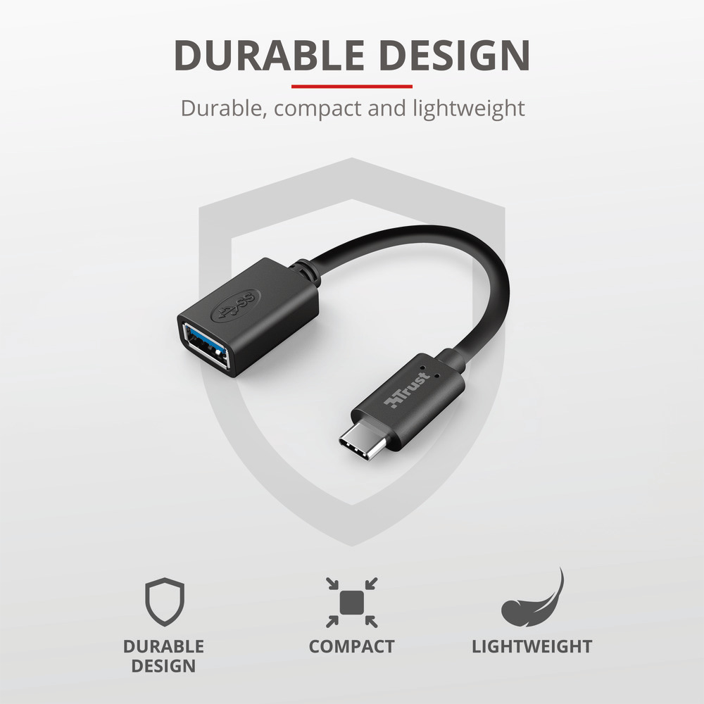 TRUST 20967 - 20967 0348205 ADATTATORE USB TYPE-C A USB3.0