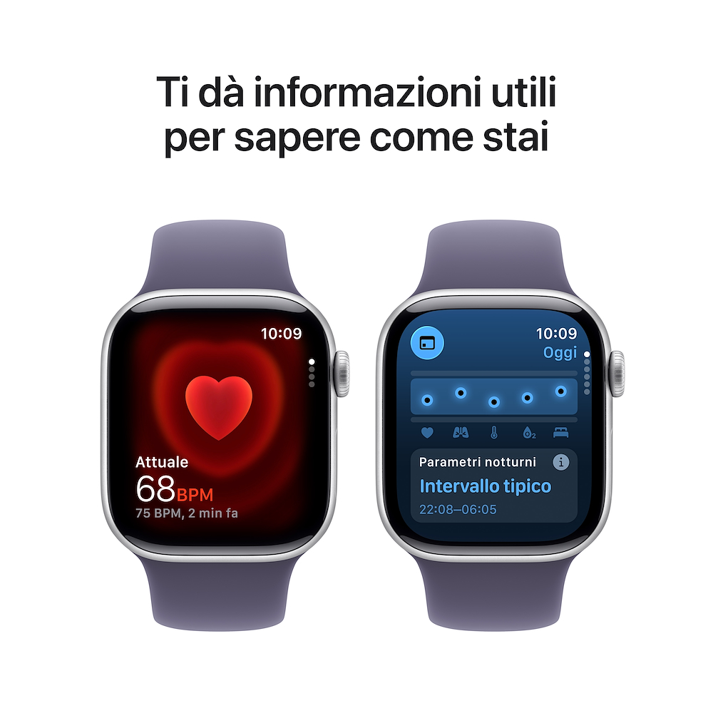 APPLE MEU74QL/A - Apple Watch 11 GPS Silber Lila