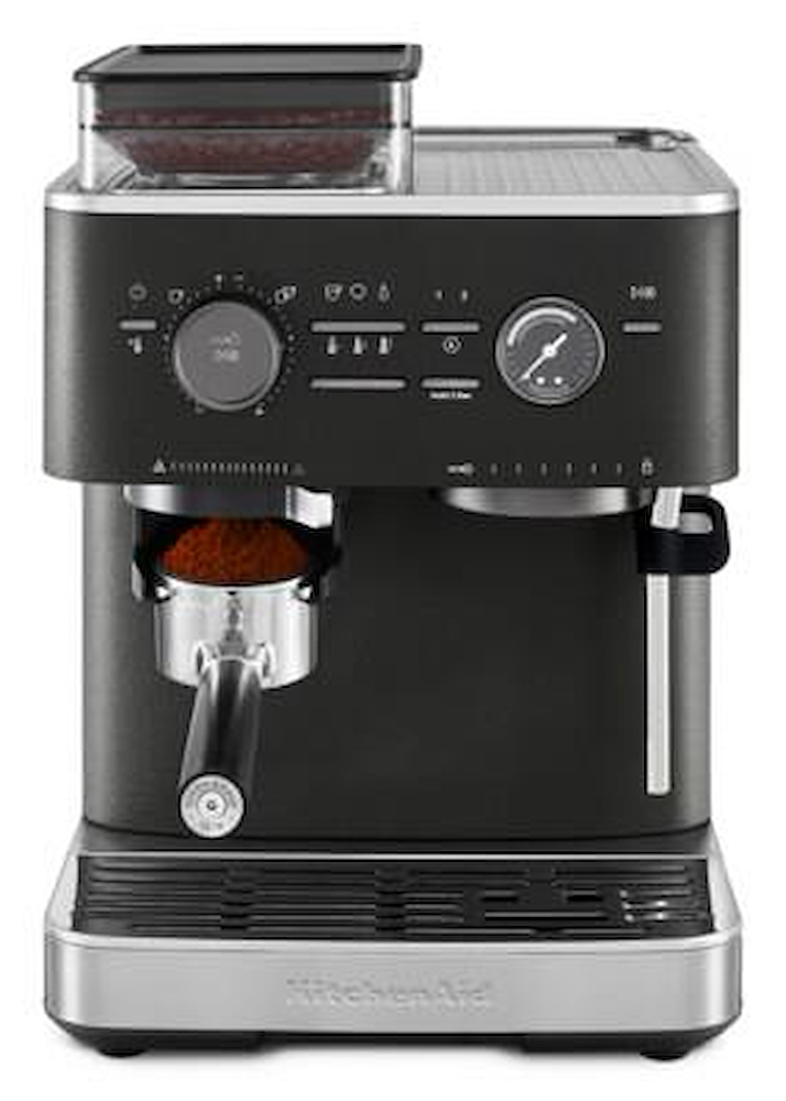 KITCHENAID 5KES6551EBK - Schwarze halbautomatische Espressomaschine