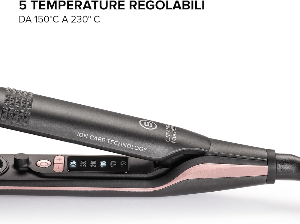 IMETEC 11876 - Piastra Capelli Bellissima Creativity Multistyle