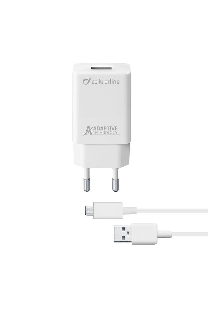 CELLULAR LINE ACHSMKIT15WMUSBW - 15W Micro USB Ladegerät