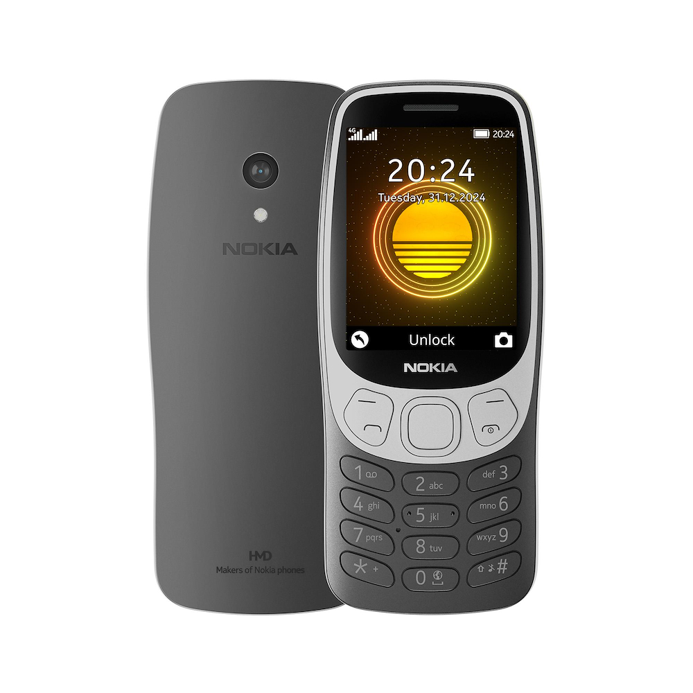 NOKIA 32104G2024BLACK - 32104G2024BLACK 0691941 CELL. 2.4" DUALSIM 64MB 128MB BT 2MP BLACK