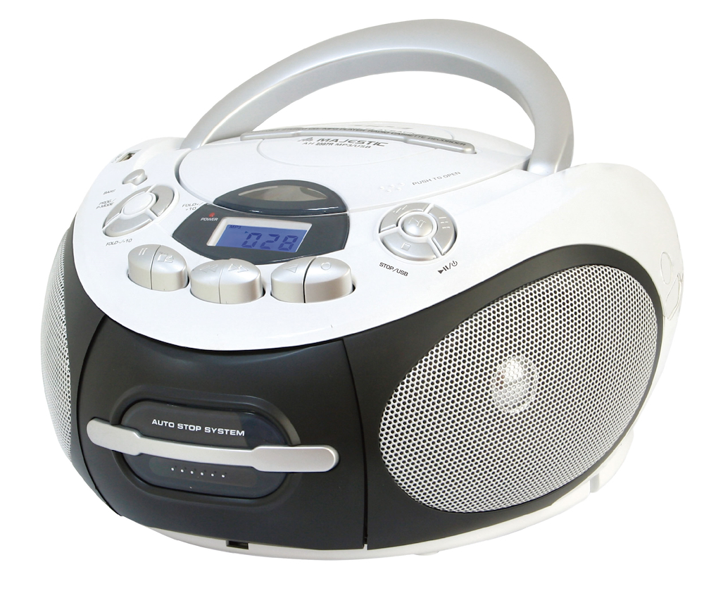 MAJESTIC AH2387R - Lettore CD Portatile MP3 USB