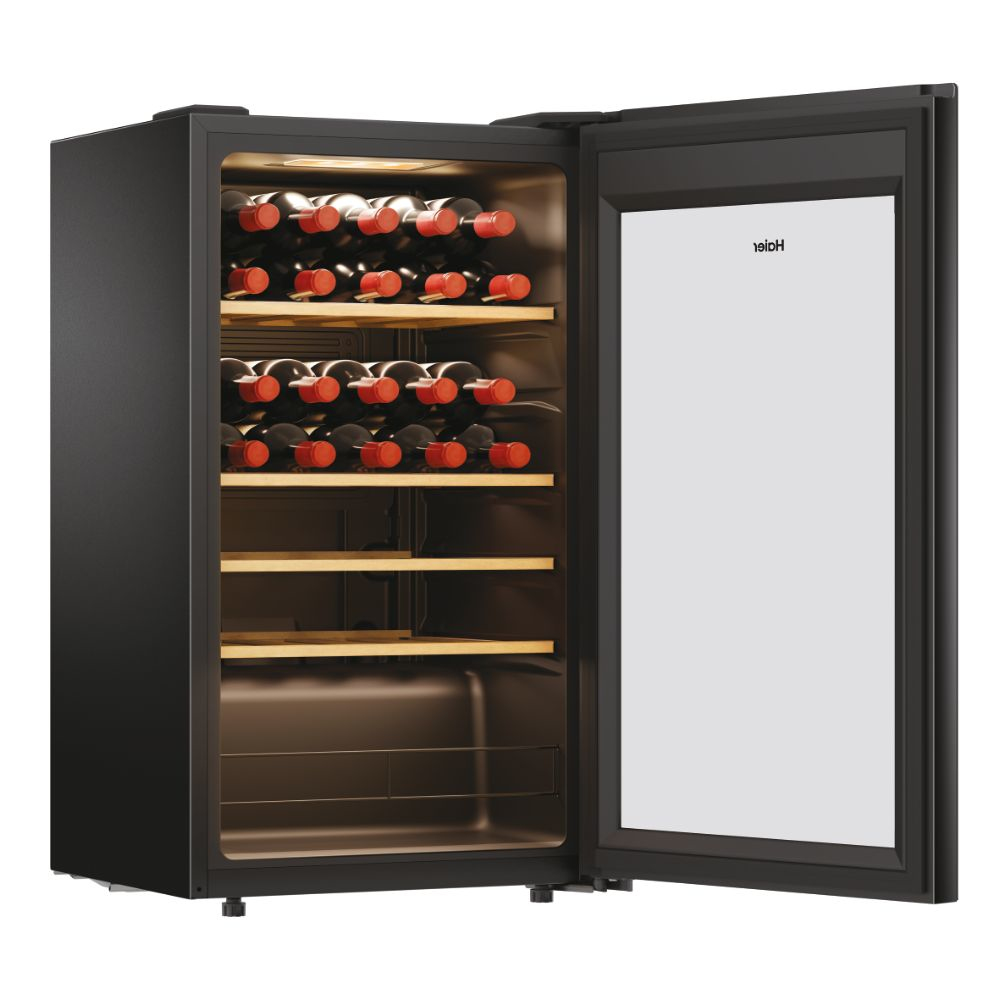 HAIER HWS34GGH1 - Weinkühlschrank 34 Flaschen Schwarz