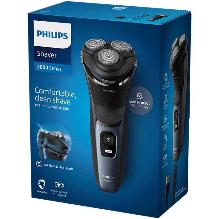 PHILIPS S314400 RASOIO RIC. LAME POWERCUT 5D FLEX W&D AUT.60MIN