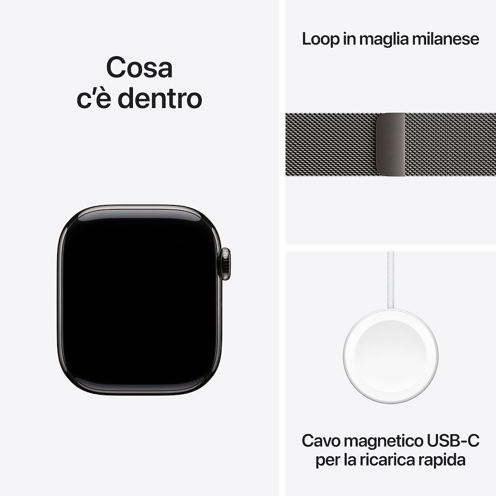 APPLE MF8U4QLA - Apple Watch 11 GPS Titan Edelstahl