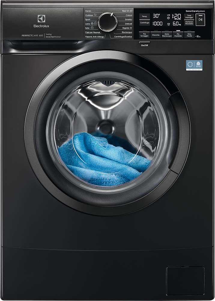 ELECTROLUX EW6S326ABL - Lavatrice Slim 6kg Nero