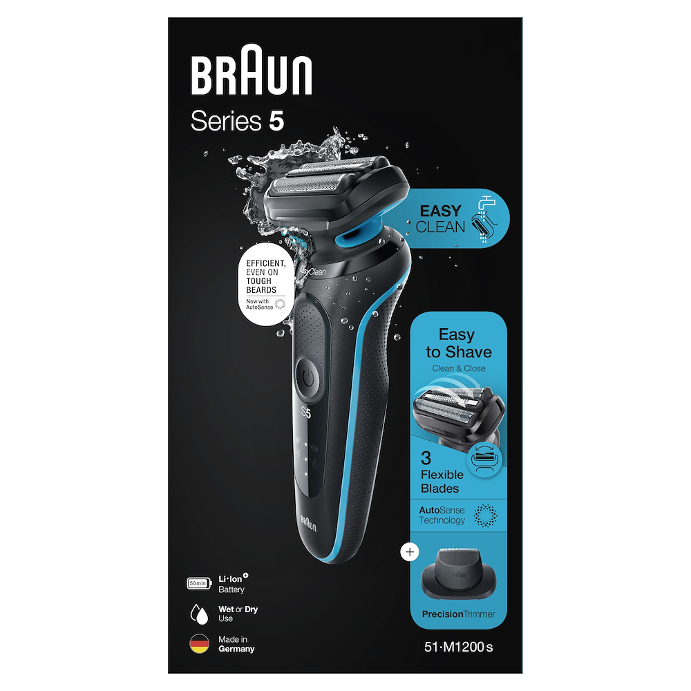 BRAUN 51M1200S - Rasoio Elettrico Uomo Braun Series 5