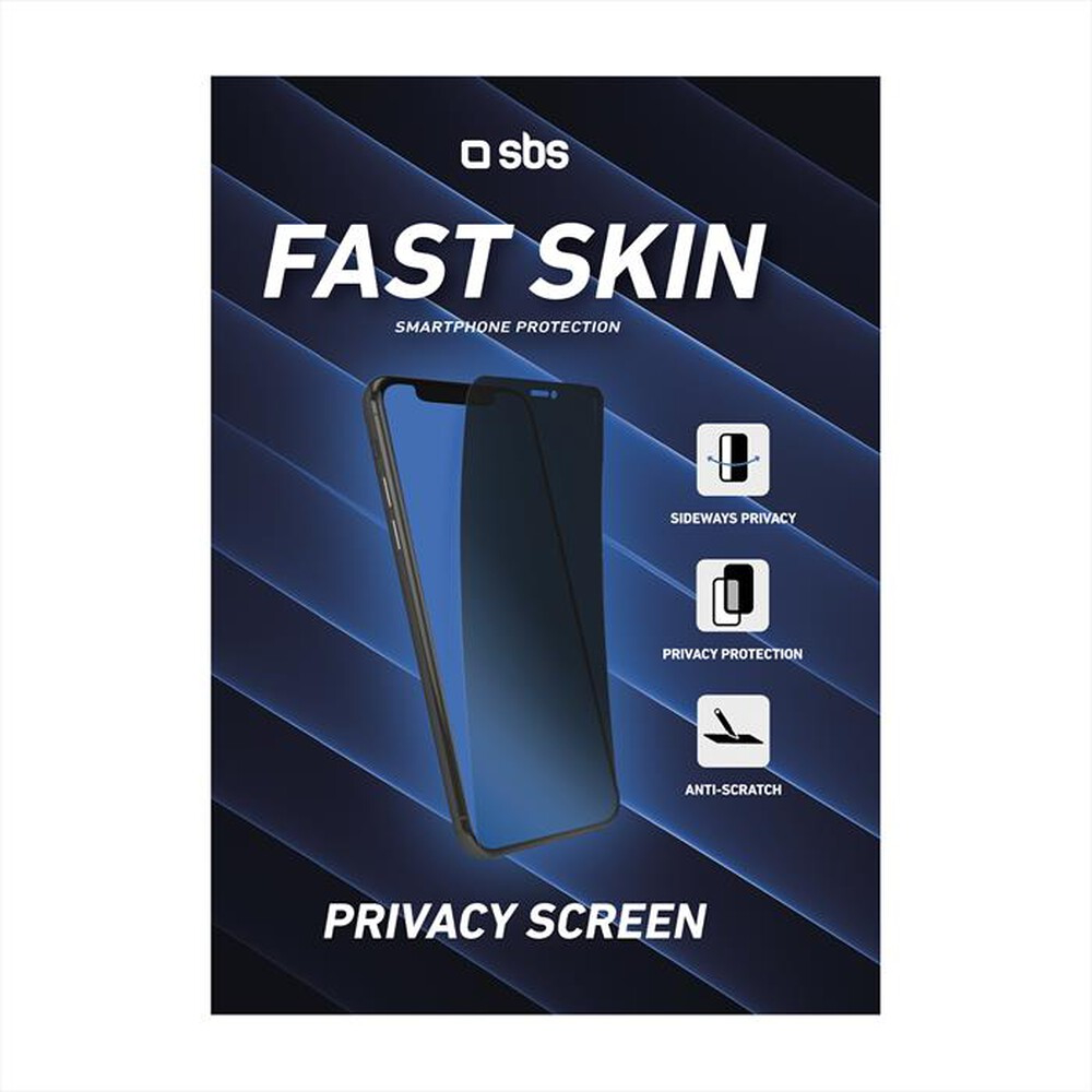 SBS TEFSTSKINSHEETPRV2 - Antikratzschutzfolie Privacy 10 Stück