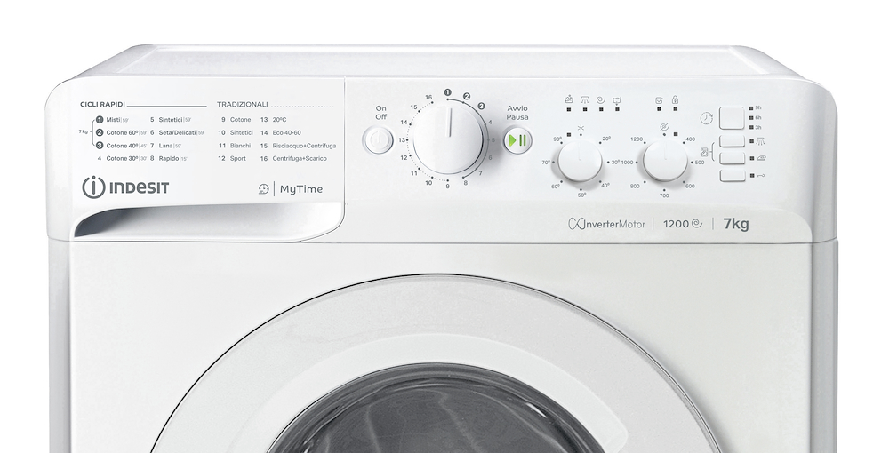 INDESIT MTWC71296WIT - Indesit Frontlader Waschmaschine 7 kg