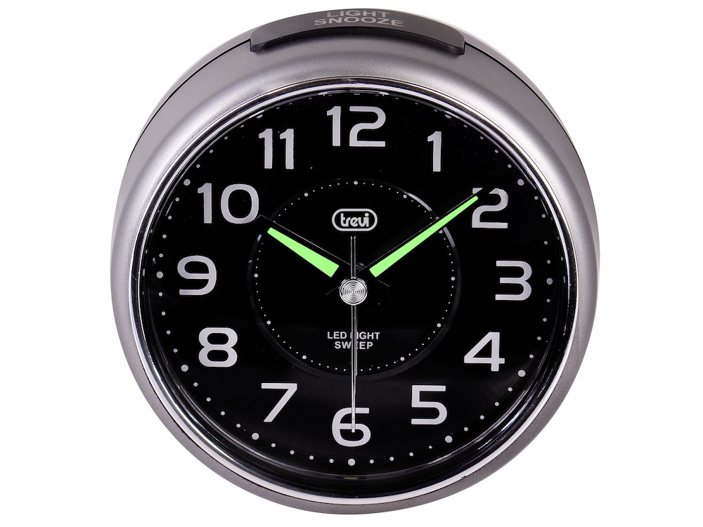 TREVI 0SL309610 - Quarz-Uhr mit Wecker und großem Display