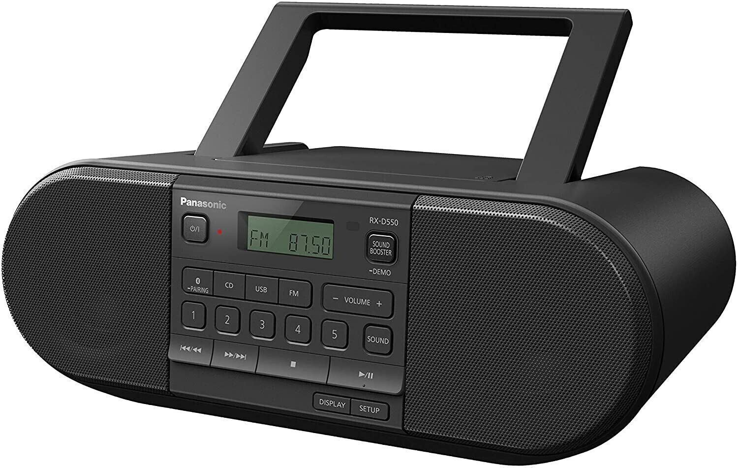 PANASONIC RXD550EK - Panasonic RX-D550 Radio CD portatile con Bluetooth