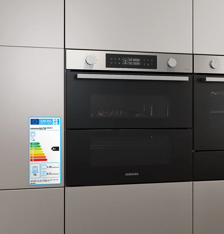 SAMSUNG MOBILIERI NV7B4340UBB - NV7B4340UBB 0644131 FORNO 60CM 76LT MULTIF. DUAL DOOR WIFI NERO