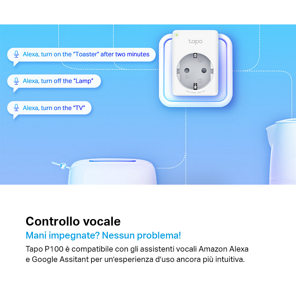 TAPO TAPOP100 - P100 0532684 MINI PRESA SMART PLUG WIFI