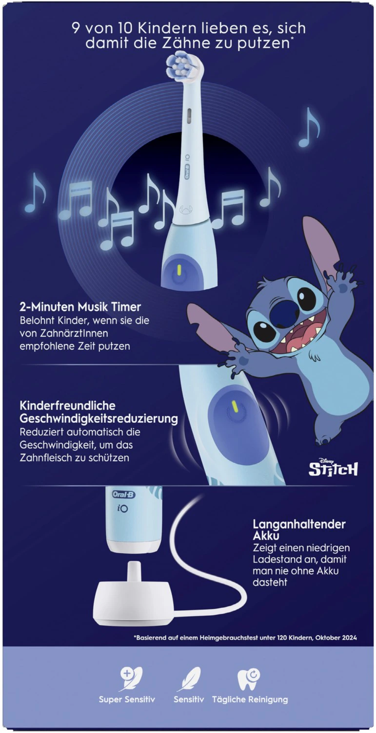 ORAL-B 931663 - iO Kids 6+ Disney Stitch Zahnbürste