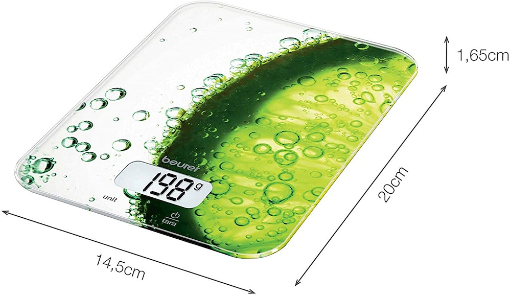 BEURER KS19FRESH - Bilancia da cucina digitale con stampa limoni