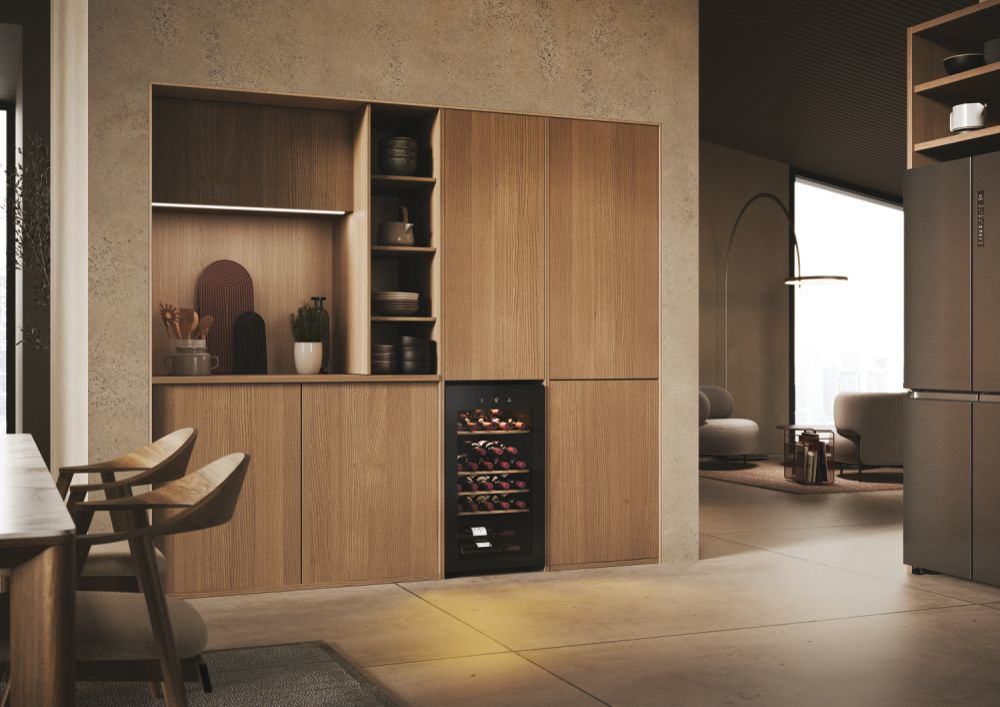 HAIER HWS34GGH1 - Weinkühlschrank 34 Flaschen Schwarz