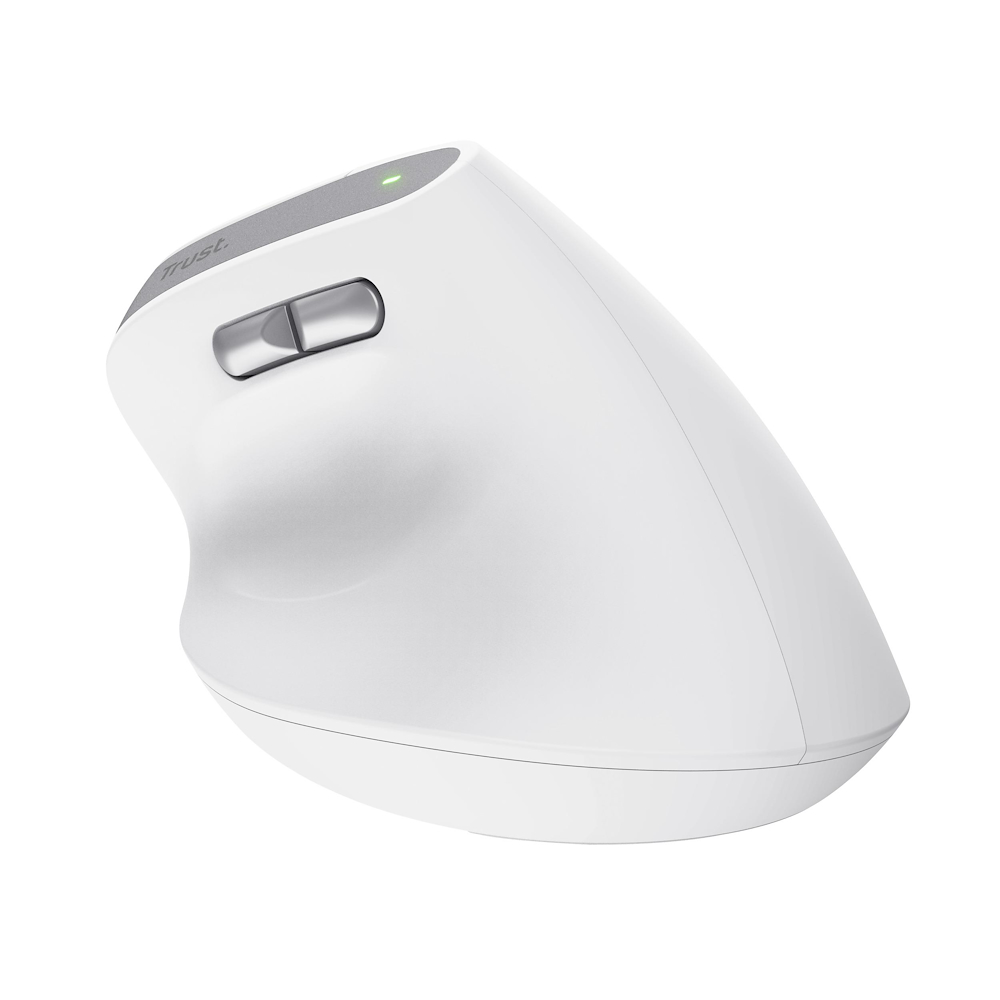 TRUST 25398 - Mouse wireless ergonomico bianco