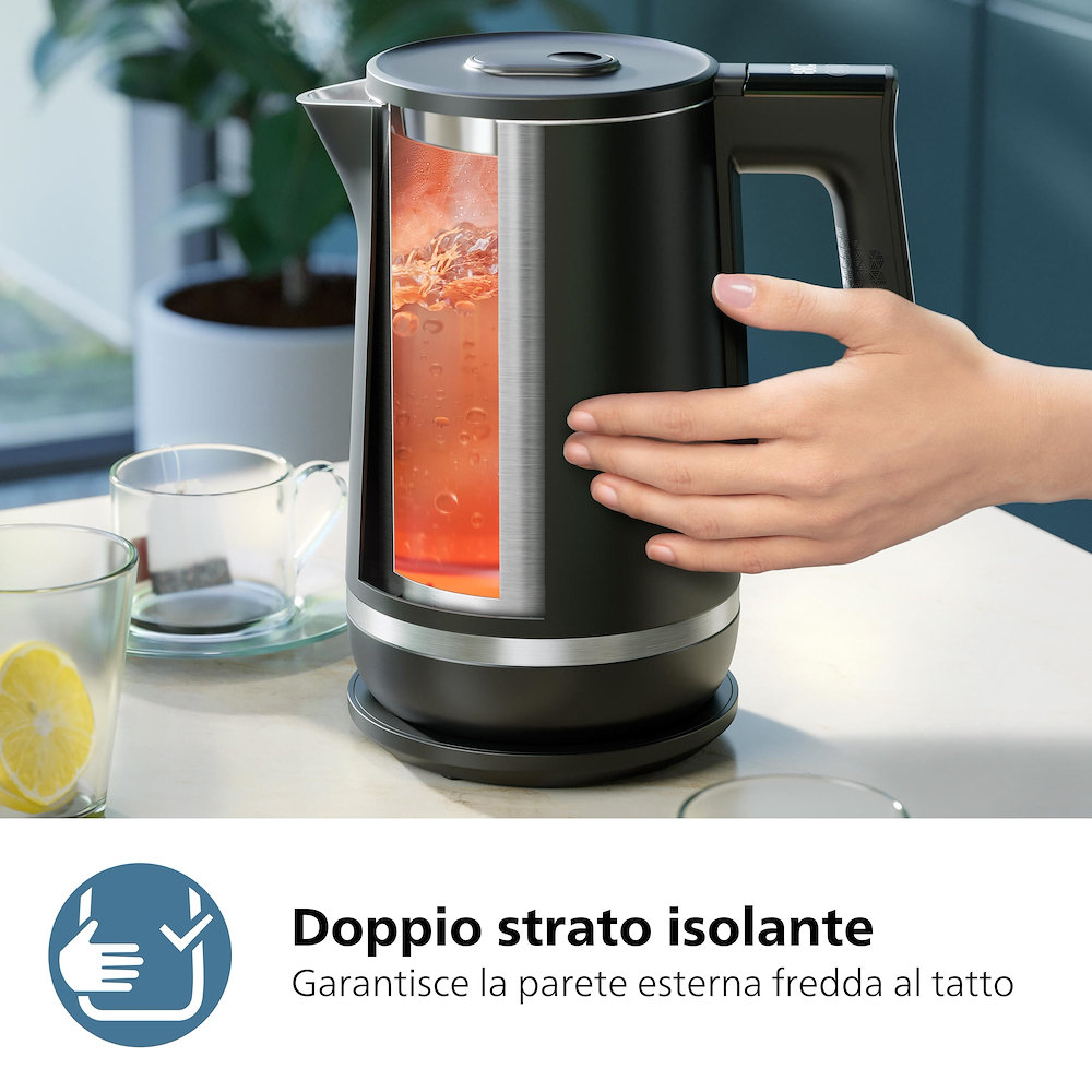 PHILIPS HD9396 - Philips Wasserkocher 2200W Schwarz