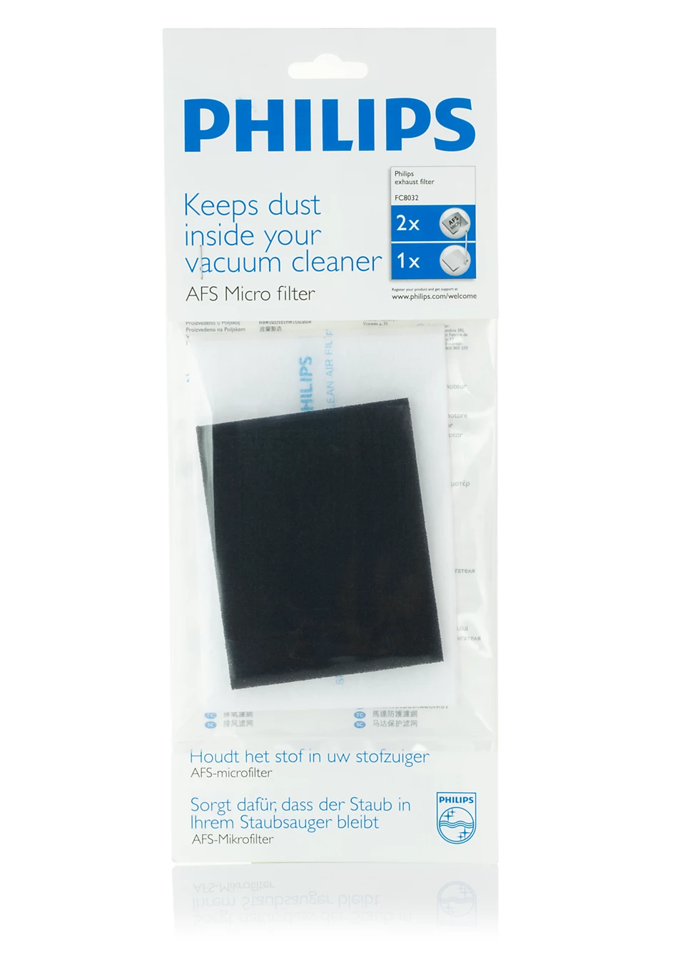 PHILIPS 8710103147848 - FC8032 Filtro di Uscita Motore AFS – 2 Filtri