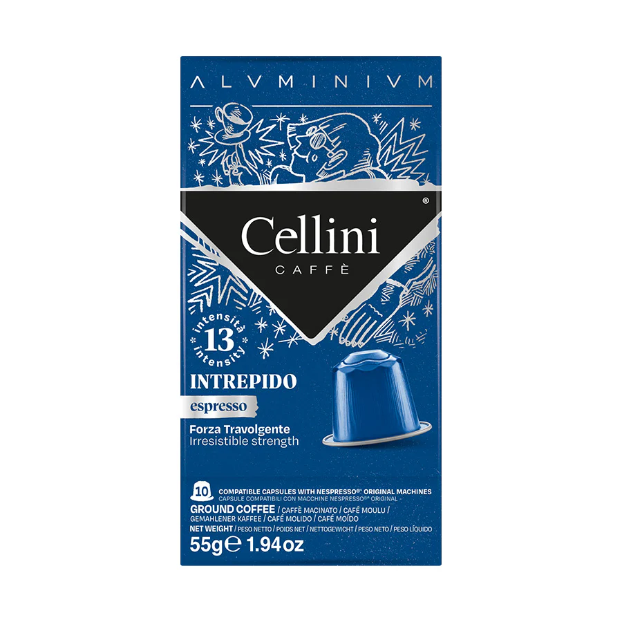 CELLINI 8681110 - Espresso Kapseln Blu Intrepido