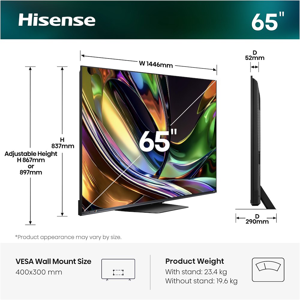 HISENSE 65UR8S - 65" RGB MiniLED 4K Fernseher