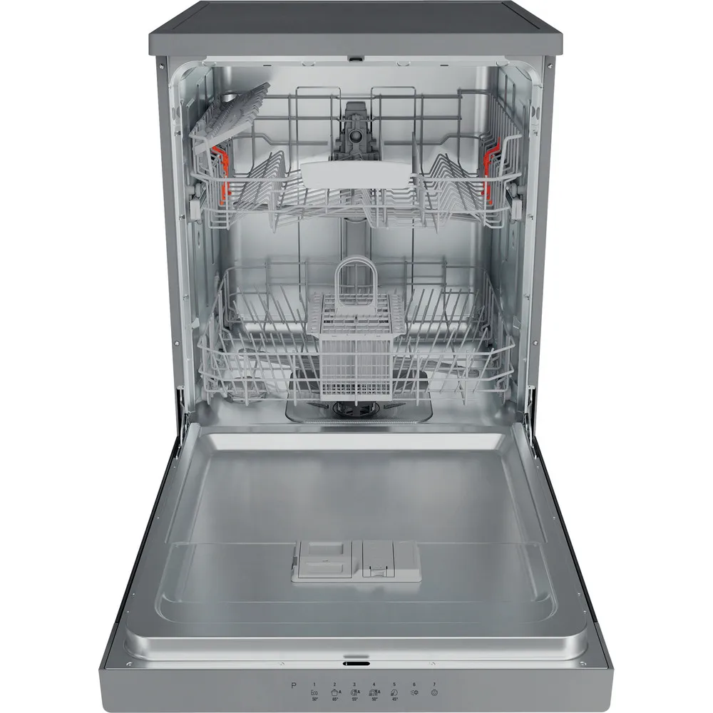 HOTPOINT-ARISTON HA2FFC14BX - Freistehende Geschirrspülmaschine Inox