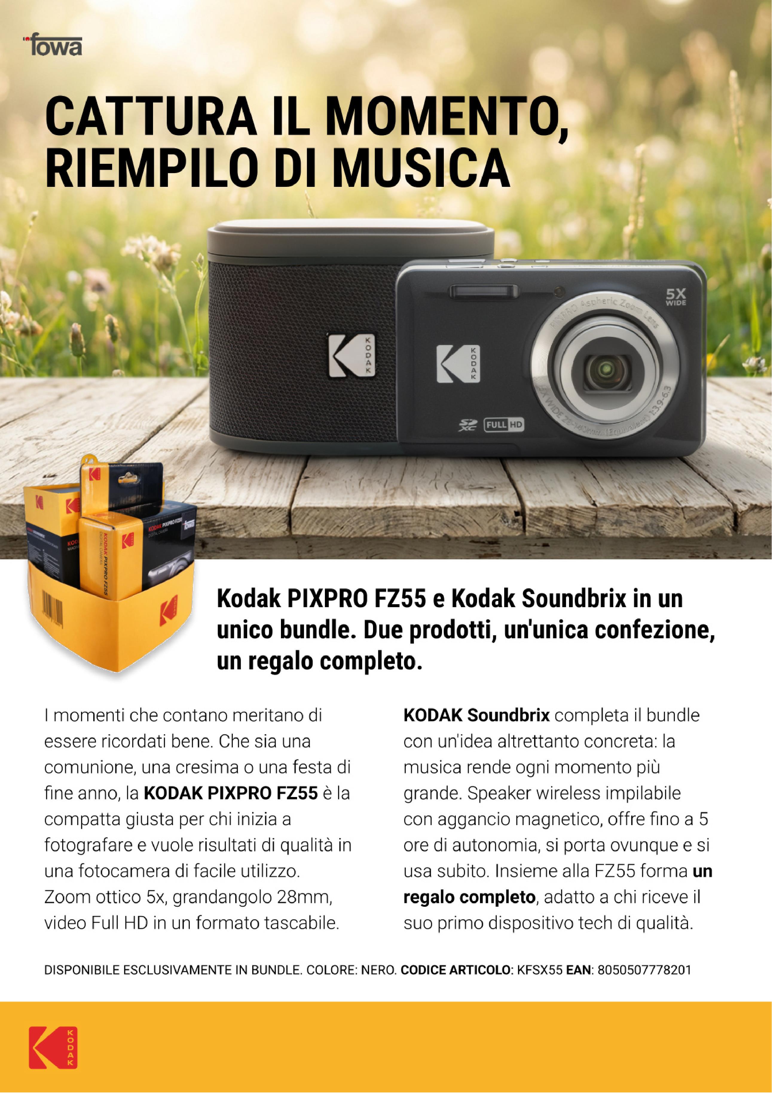 KODAK KFSX55 - Bundle FZ55 con Speaker