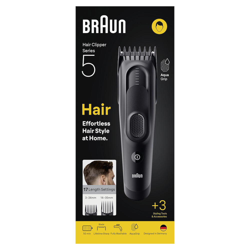 BRAUN HC5530 - Braun Haarschneider Serie 5 mit 3 Styling-Werkzeugen