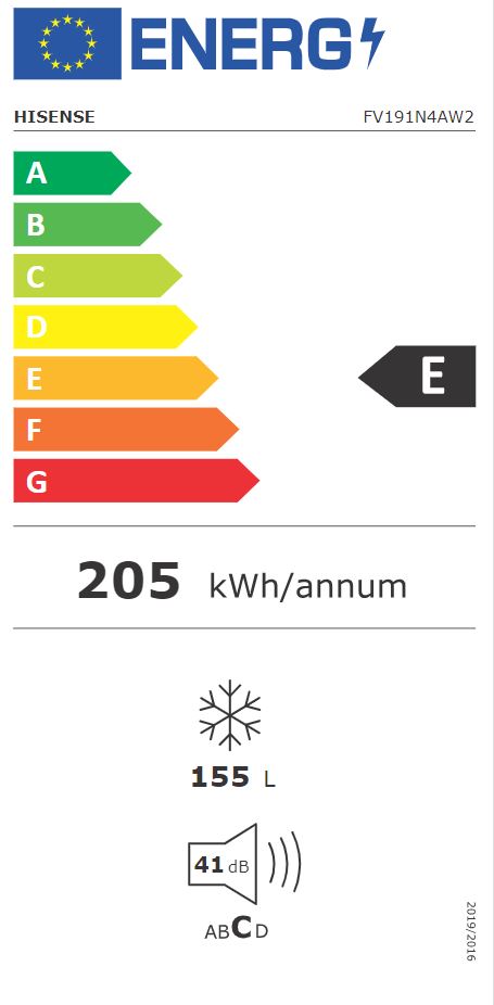 HISENSE FV191N4AW2 - Congelatore verticale Hisense No Frost