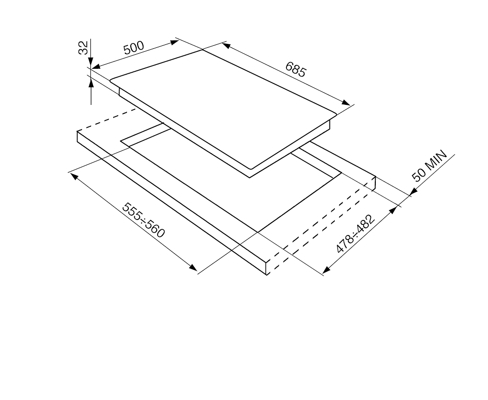 SMEG SRV876AVOGH2 - Smeg Gasherd 70cm 5 Flammen