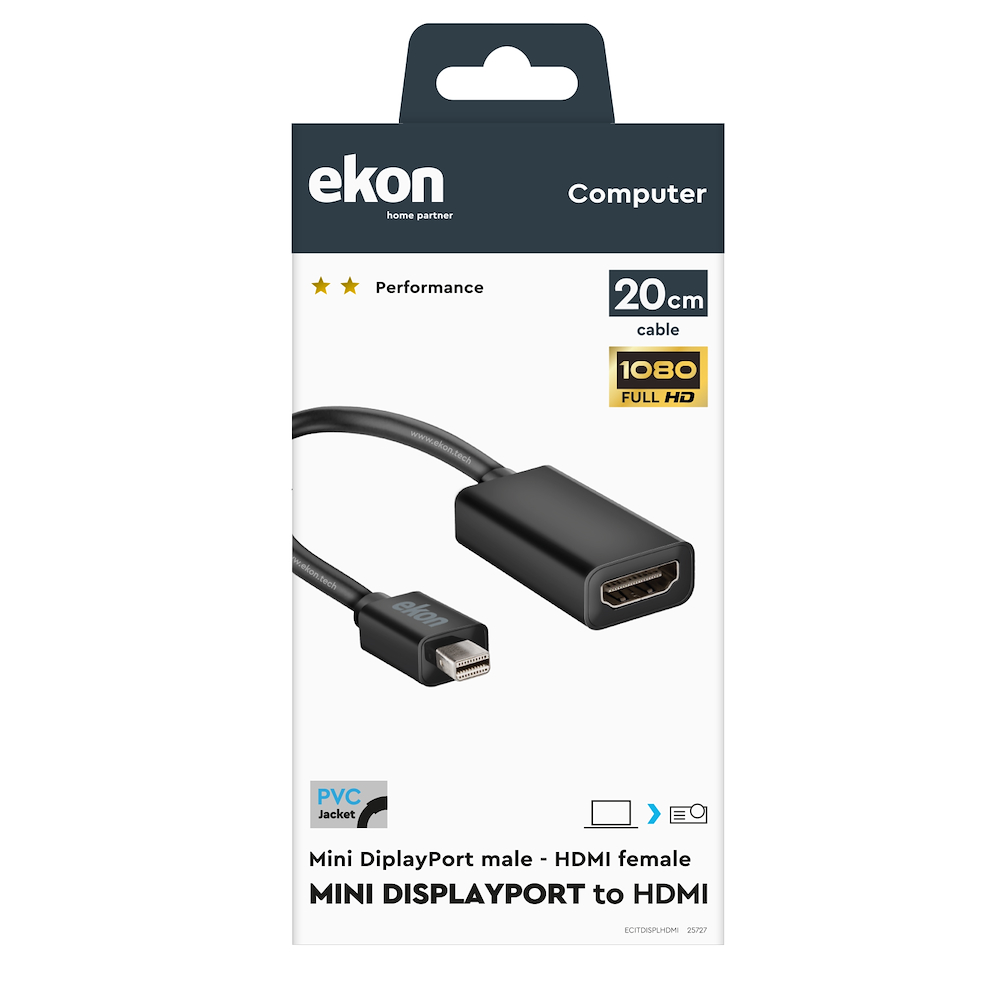 EKON ECITDISPLHDMI - Mini DisplayPort zu HDMI Adapter