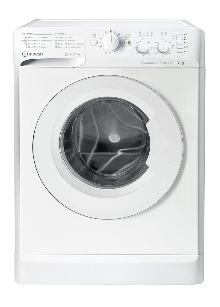 INDESIT MTWC71296WIT - Indesit Frontlader Waschmaschine 7 kg