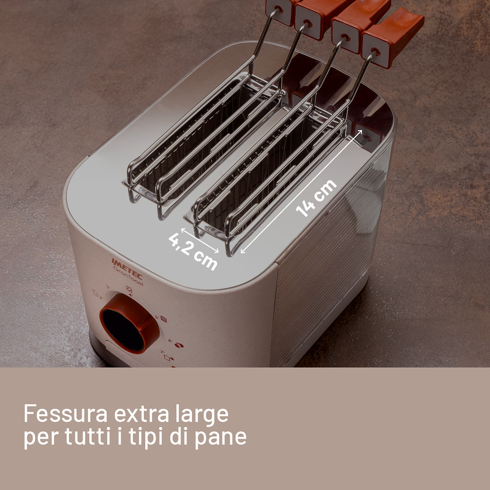 IMETEC 7504 - Tostapane XL 600W con timer