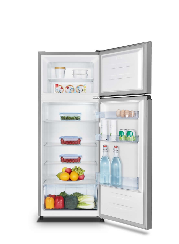 HISENSE RT267D4ADE - Doppeltüriger Kühlschrank Hisense 206L Silber