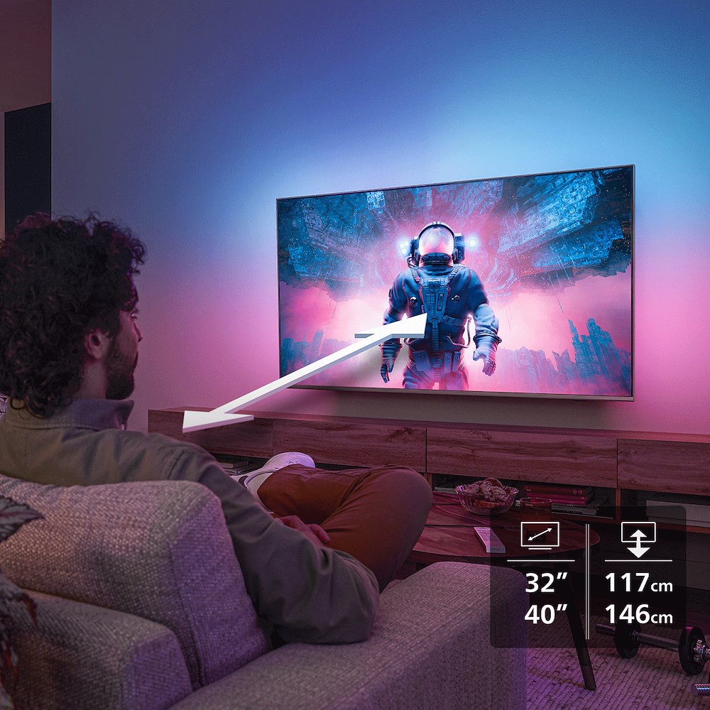 PHILIPS 32PQS6901 - QLED TV 32" FHD Ambilight