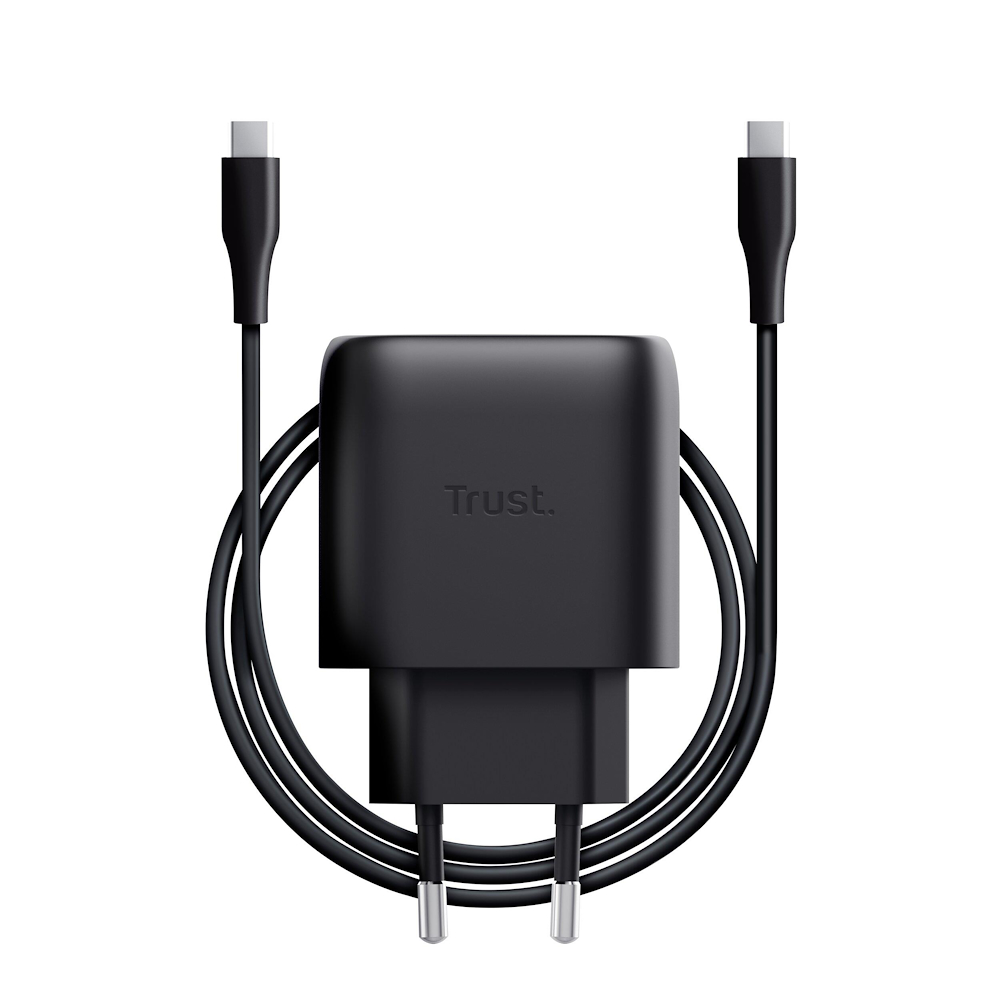 TRUST 25521 - Caricabatteria USB-C 45W Trust Maxo Nero