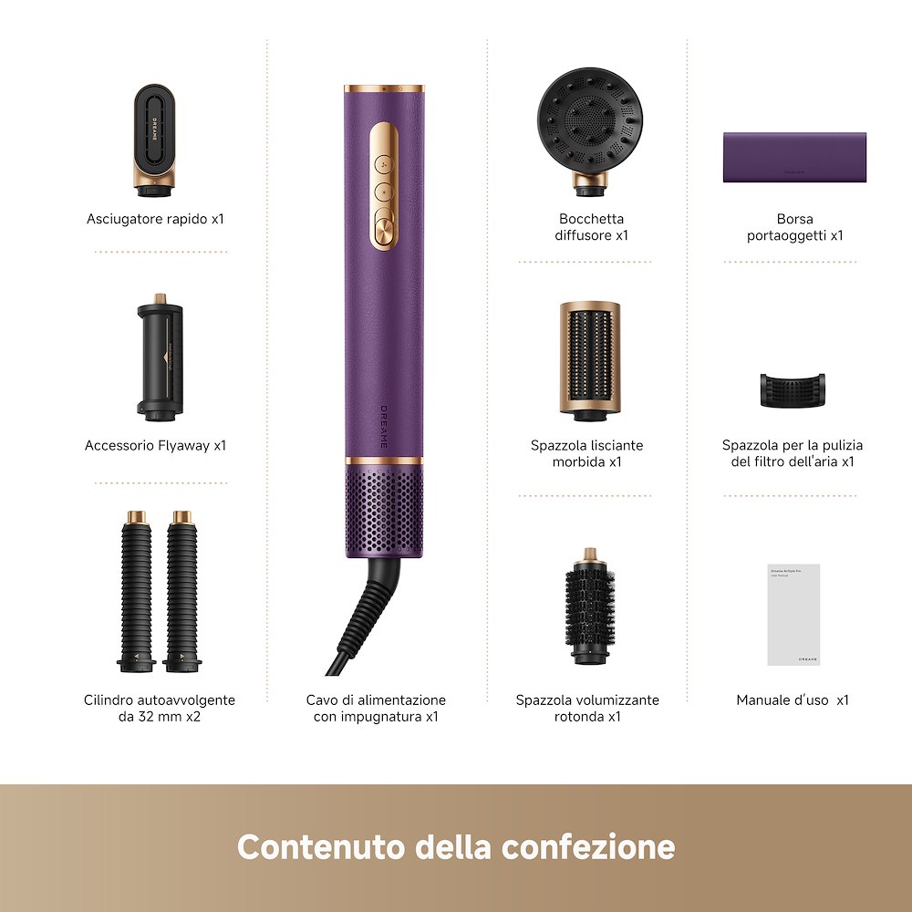 DREAME AIRSTYLEPRO2PURPLE - 7in1 Multistyle Styler