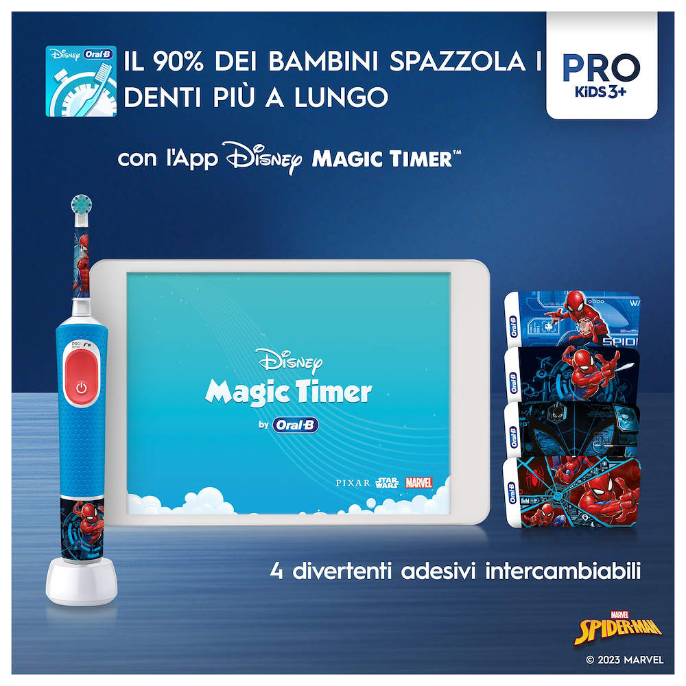 ORAL-B VITALITYPROSPIDERMAN - Spazzolino Elettrico Kids Spider-Man