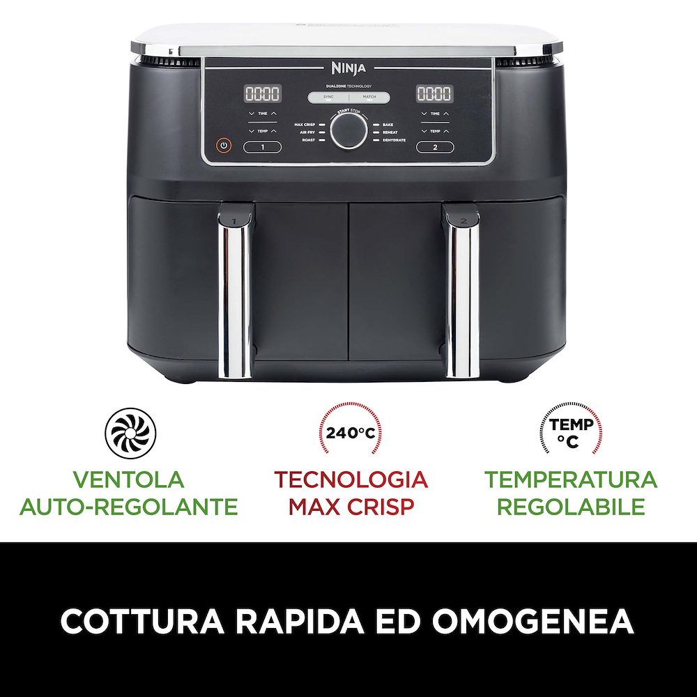 NINJA AF400EU - Ninja Dual Zone Heißluftfritteuse
