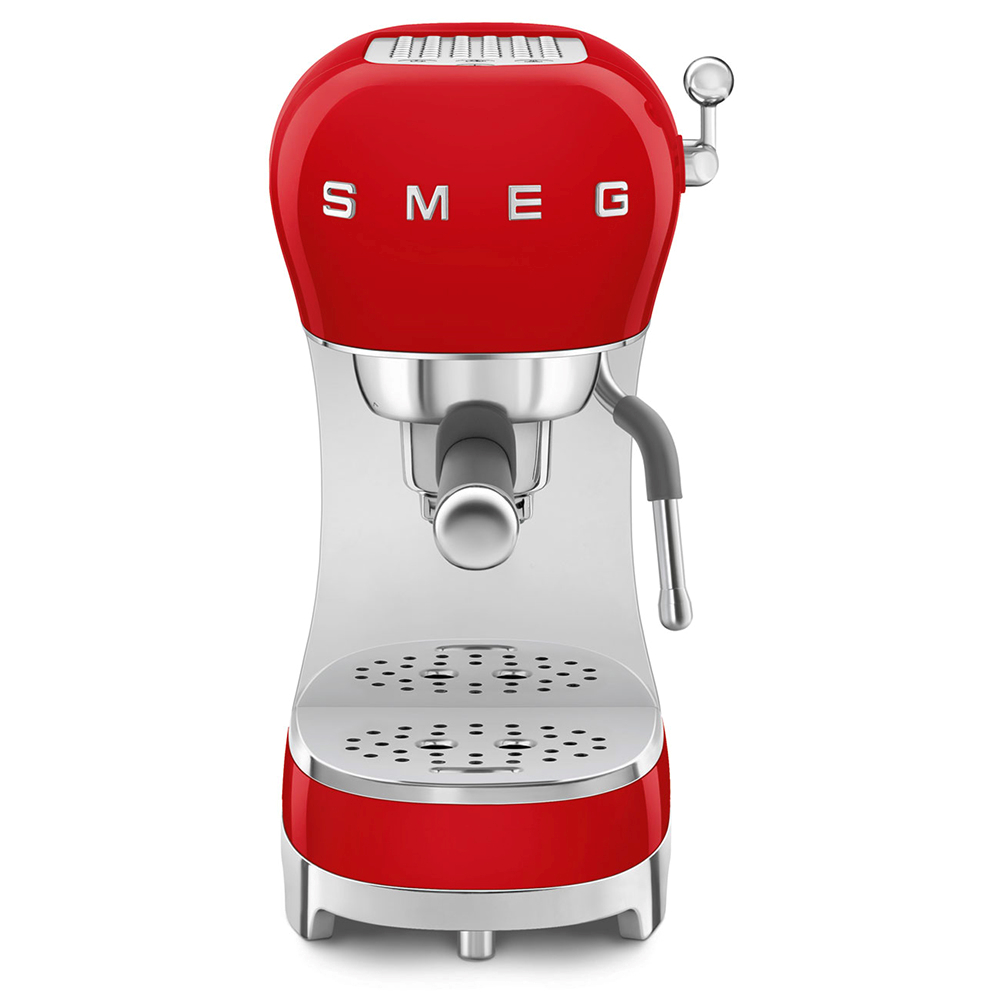 SMEG ECF02RDEU - Macchina per Espresso ECF02RDEU Stile Anni '50 Rosso