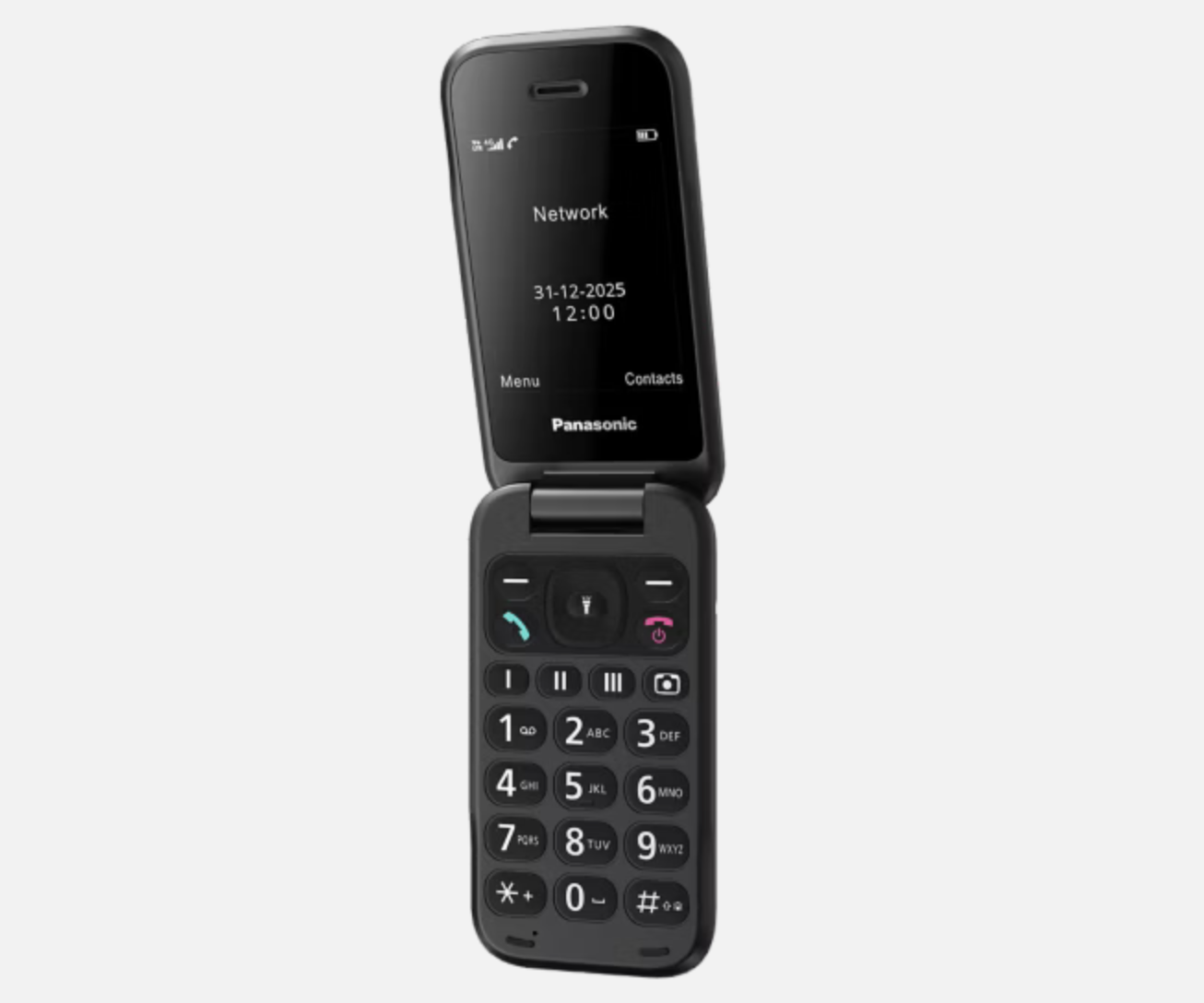 Panasonic KXTF600EXB - Cellulare a conchiglia 4G senior