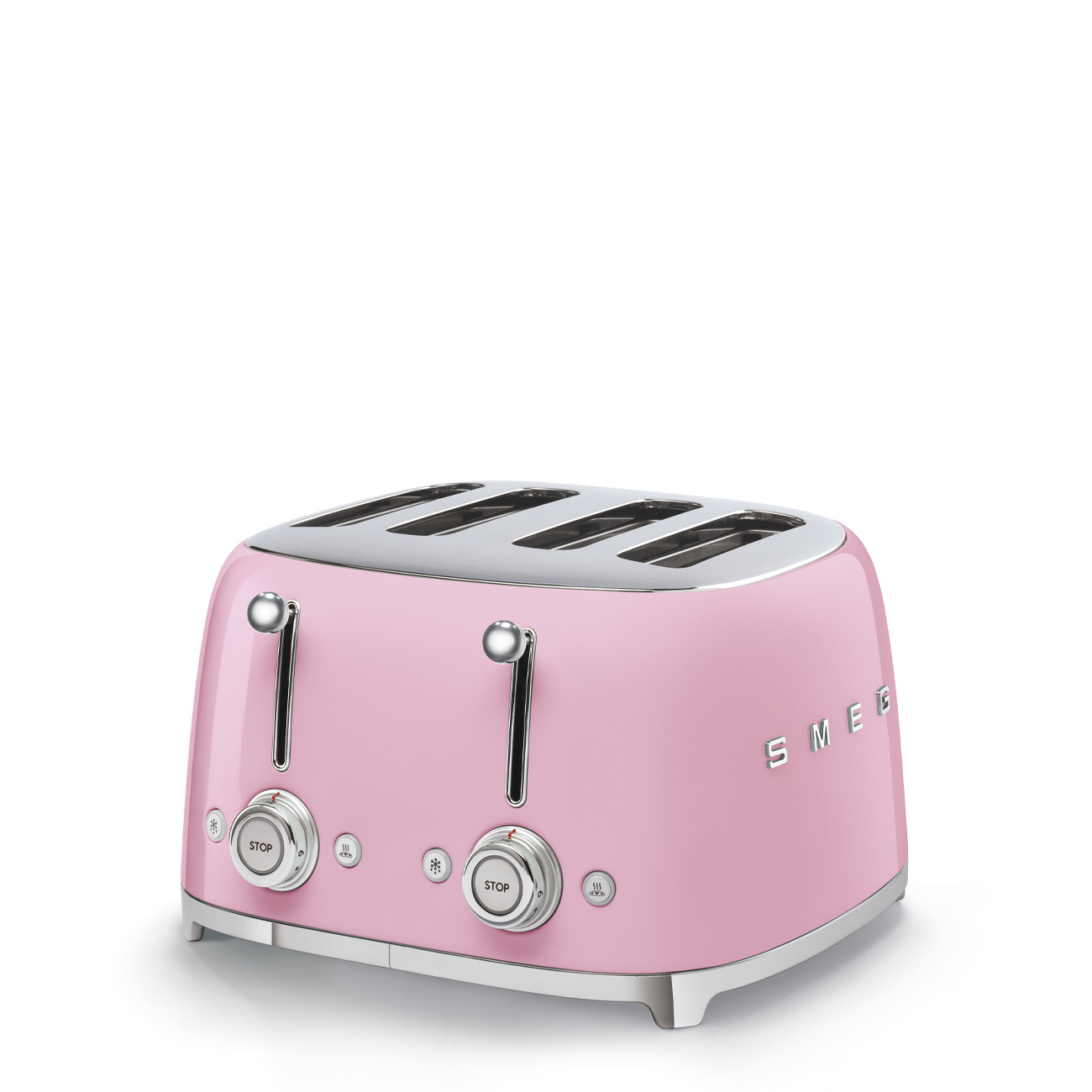 SMEG TSF03PKEU - Tostapane Rosa LUCIDO 4x4 di