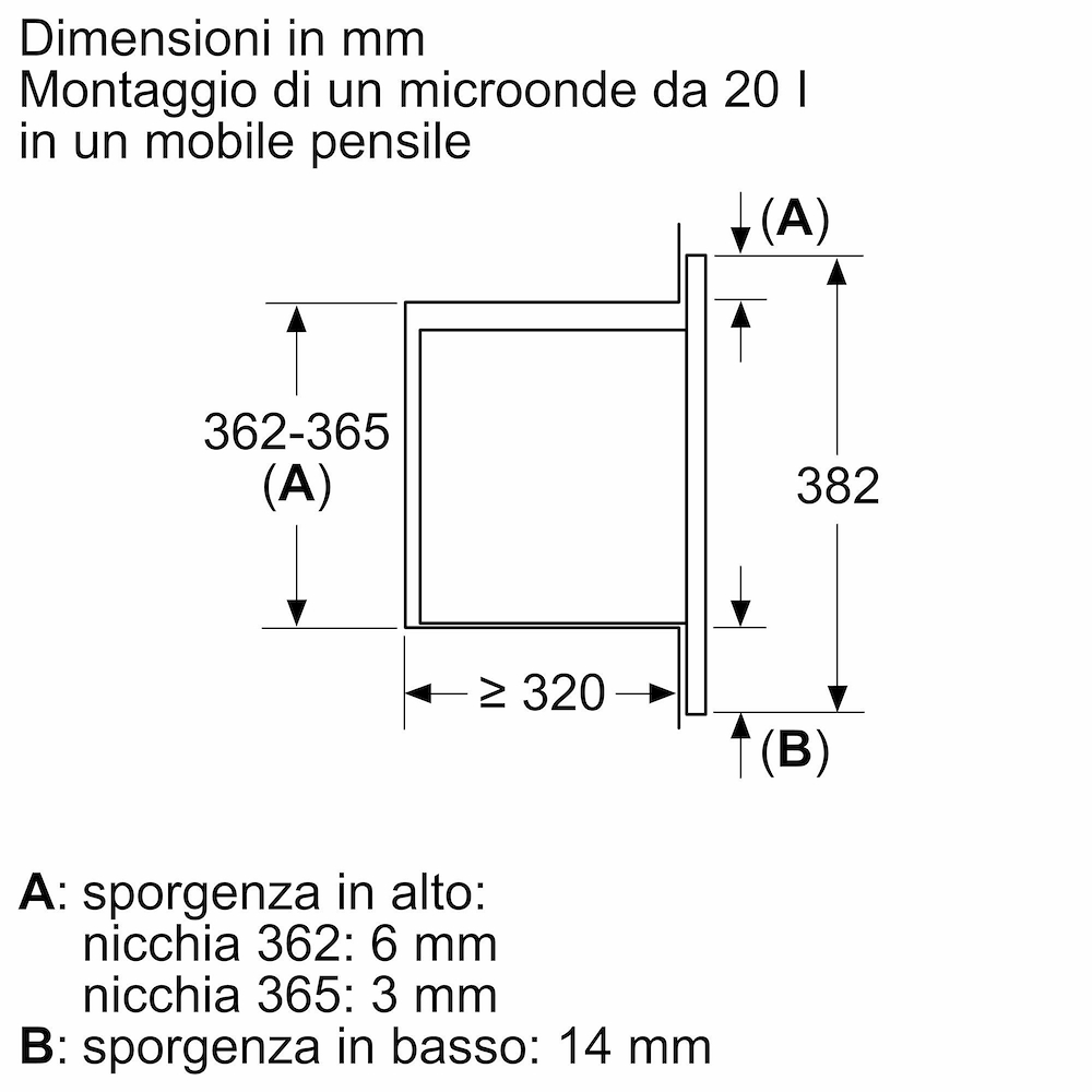 BOSCH BFL623MB4 - Microonde da incasso 38cm