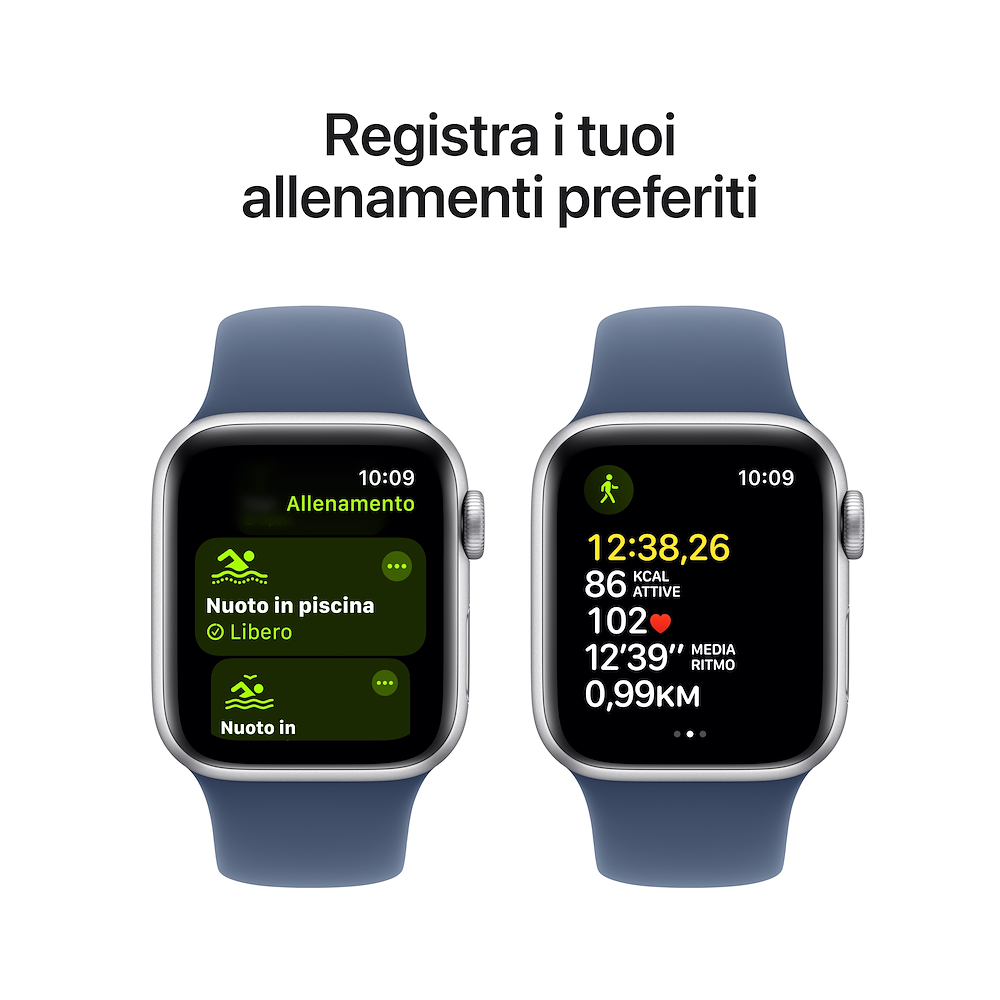 APPLE MXGF3QLA - Apple Watch SE GPS 40mm Silber Denim