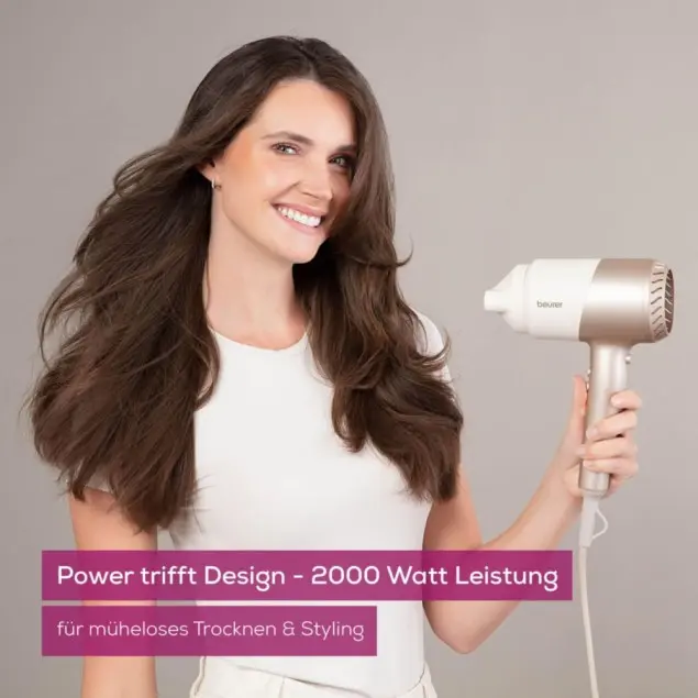 BEURER HC40ICONICPRO - Phon 2000W Ioni Crema